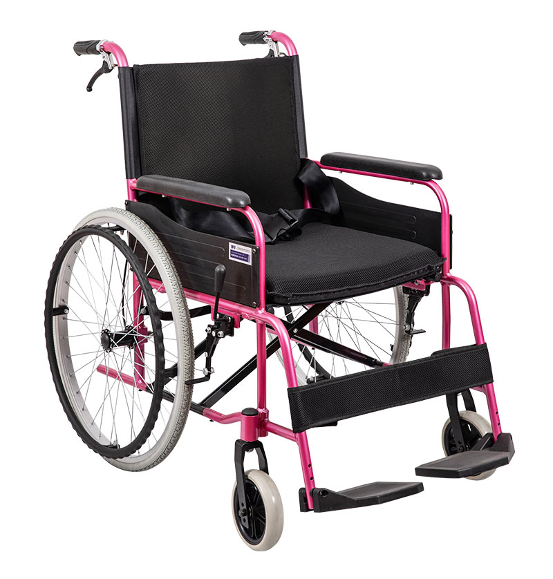 Ziekenhuis lichtgewicht handmatige rolstoel voor ouderen